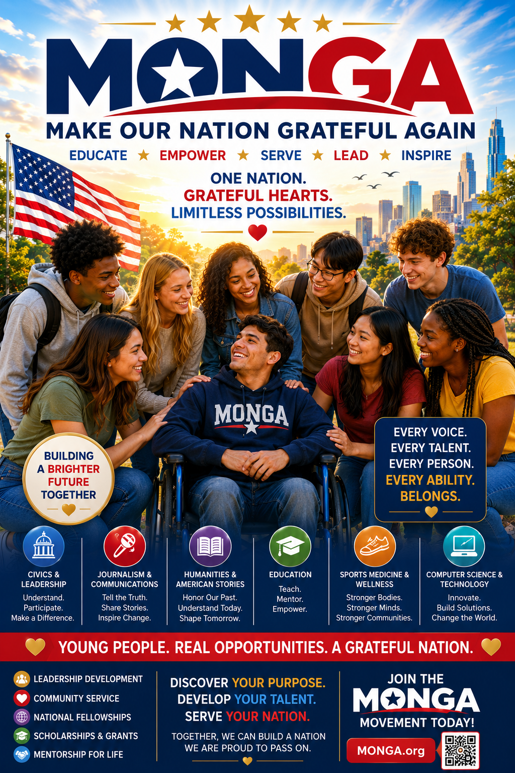 MONGA — Make Our Nation Grateful Again poster